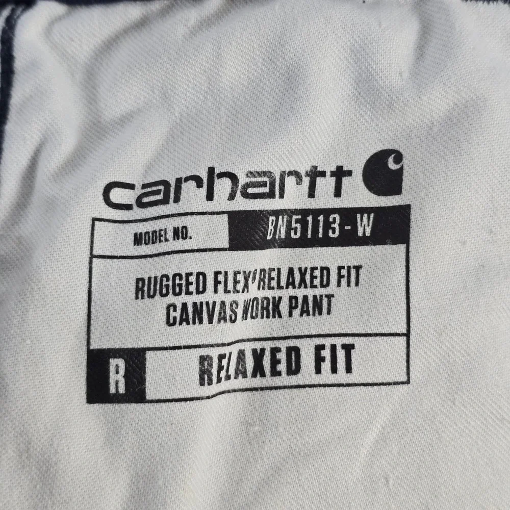 Carhartt BN5113W Relaxed‎ Fit Canvas Work Pants Women Size 22 Reg Navy Blue